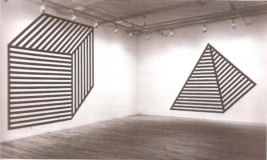 Sol Lewitt, Installation at Paula Cooper Gallery, October 10-31, 1980s, Conceptual, A Postmodern beginning Lewitt says his art is, which he terms