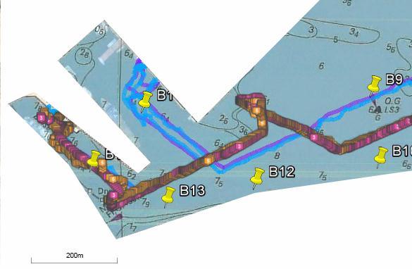 SEA TRIALS Trajectory in Harbor conditions Results High accuracy positionning (<5m) Very narrow area Vessels acoustic masking Reflections
