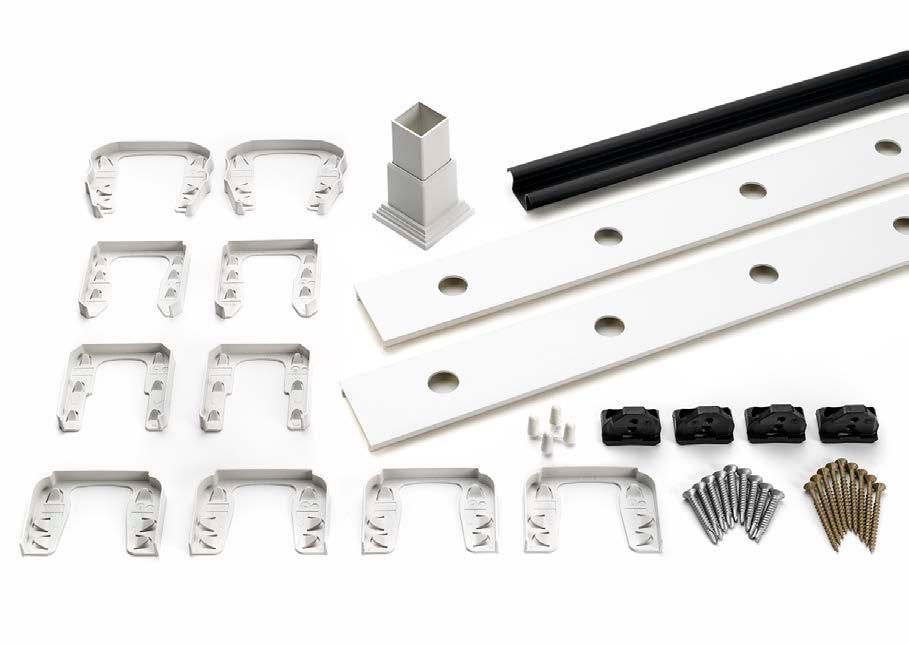 Trex Part #: xxrdhik06 / xxrdhik08 Description: Accessory Infill Kit for ¾ Round AL Balusters (6ft & 8ft) - Horizontal Purpose: Component hardware for ¾ Round Aluminum Balusters Horizontal Install