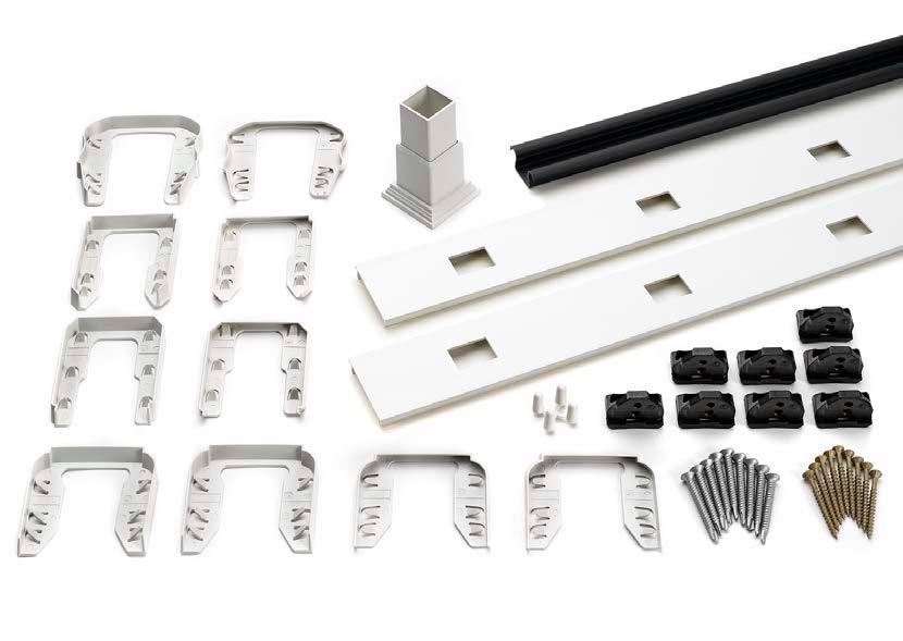 Trex Part #: xxasbsik06 / xxasbsik08 Description: Accessory Infill Kit for ¾ Square AL Balusters (6ft & 8ft) - Stair Purpose: Component hardware for ¾ Square Aluminum Balusters Stair Install Qty (2)