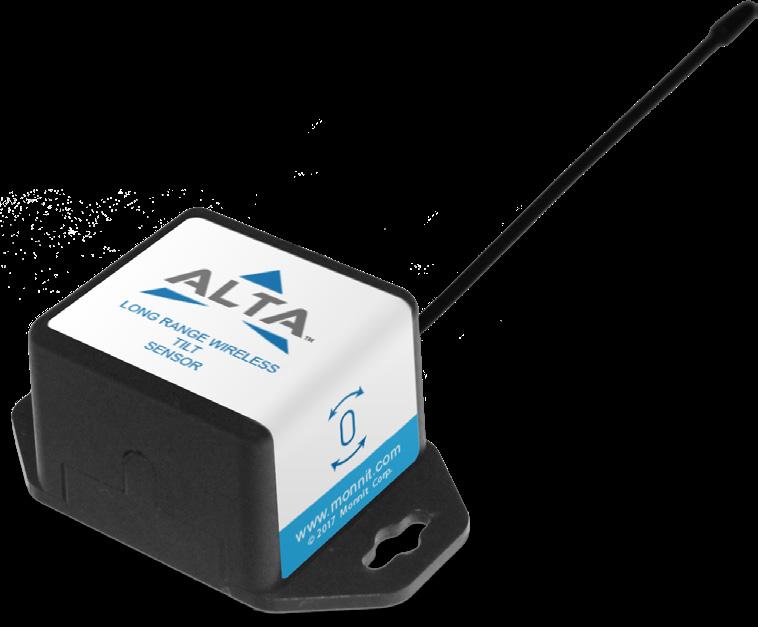 1.125 in (28.575 mm) 2.0 in (50.8 mm) 0.875 in (22.225 mm) ALTA Commercial Coin Cell Wireless Accelerometer - Tilt Sensor - Technical Specifications Supply Voltage 2.0-3.