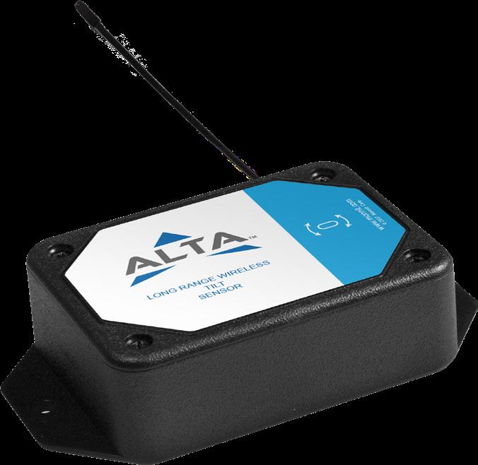 2.470 2.470 4.375 3.295 1.111 1.111 ALTA Commercial AA Wireless Accelerometer - Tilt Sensor - Technical Specifications Supply Voltage 2.0-3.