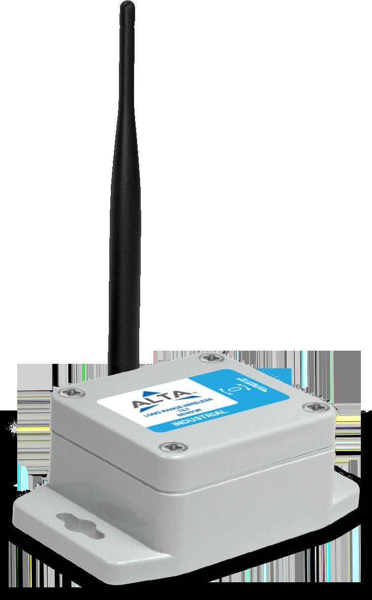 Industrial Wireless Sensor 2.316 in (58.84 mm) 3.701 in (94.0 mm) Height: 1.378 in (35.0 mm) ALTA Industrial Wireless Accelerometer - Tilt Sensor - Technical Specifications Supply Voltage 2.0-3.