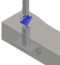 STANDARD SUPPORT POST INSTALL ADAPTER FACEPLATE CONCRETE INSTALLATION GUIDE NA041 EU041 ADAPTER FACEPLATE PLACE POST IN SOCKET BASE.