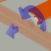 TURN CLAMPING BOLT ANTI-CLOCKWISE UNTIL THE BALLAST BRACKET IS HELD FIRMLY WITHIN THE