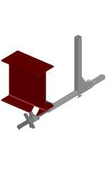I-BEAM CLAMP SPACING I-BEAM CLAMPS SHOULD BE SET OUT AT NO MORE THAN 1100mm/3'6" CENTERS FOR HALF