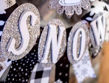 Attach the letters to the Silver Glimmer ovals using Stampin Dimensionals.