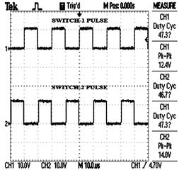 To provide isolation between the gating circuit and power circuit the pulses are given to switches through an opto-coupler IC TLP250.