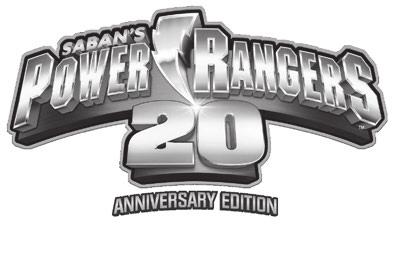 the basic game rules along with custom POWER RANGERS 20TH ANNIVERSARY EDITION