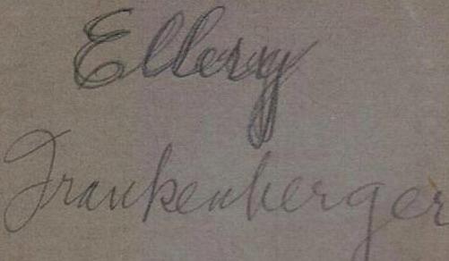 Her mother dies later that same year. Eileen joined this household shortly thereafter. Here is Ellery.
