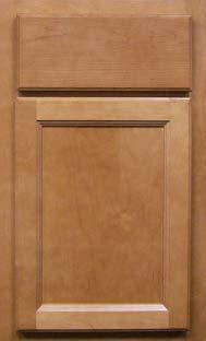 Stylish Selections Bayside Maple A traditional overlay style maple door with mitered corners.