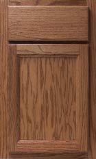 Woodford Maple A full overlay maple door and drawer front with a Shaker* outer edge profile.