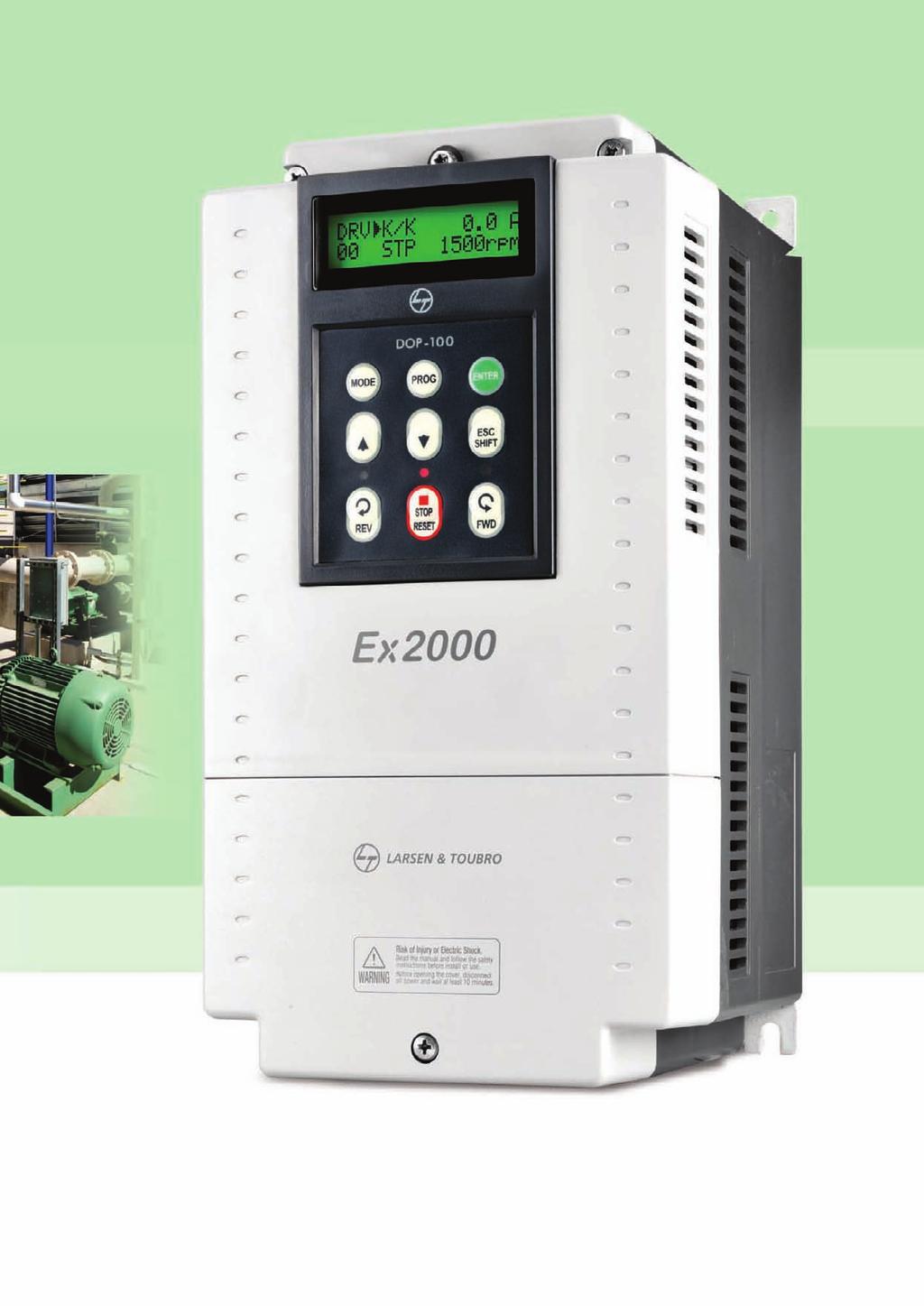 Specially designed for industrial applications, the Ex2000 is perfectly suited for fan and pump applications.