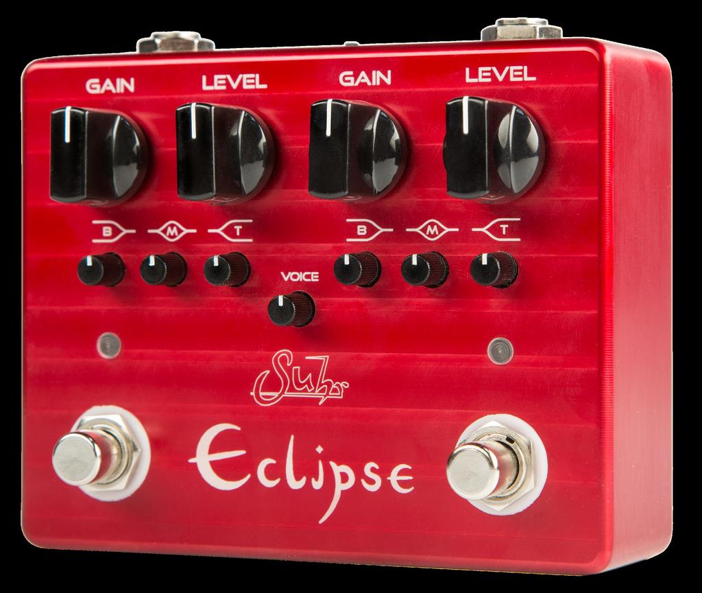 Thank you for purchasing the Suhr Eclipse Dual Overdrive/Distortion Pedal. Please take the time to read this manual to get the most out of the Eclipse.