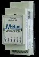 Chapter 05 Gateway MBUS-GEM Gateway MBUS-GEM M-Bus Gateway on Modbus TCP Communication interface for the integration of consumer meters in GridVis.
