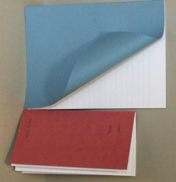 or lined paper Exercise Books
