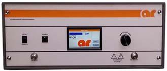 The Model 100U1000, when used with a sweep generator, will provide a minimum of 100 watts of RF power.