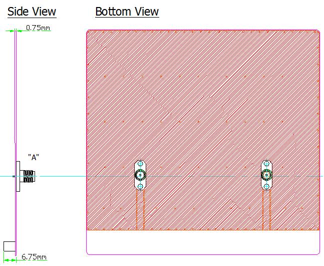 Figure 2. PAD.71X.A Mechanical Drawing For PAD.71X.A, antenna board size, dimensions, and antenna placement have all been carefully evaluated for optimum performance.
