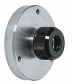 8. Three-jaw chuck and four-jaw chuck The three-jaw chuck serves for clamping circular, triangular and hexagonal work pieces centrically to the spindle axis.
