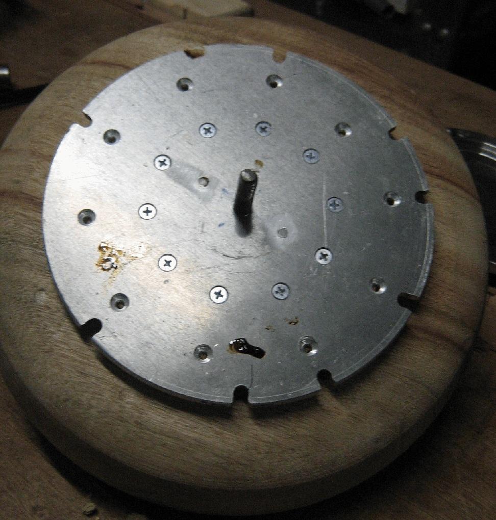 Spindle Mount or Chuck mount A Face Plate or Ring can be used to mount the plate and index jig to the lathe.