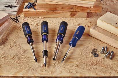 The Guide Sleeve and Magnetic Multi-Bit Screwdrivers are both compatible with any fastener drive bit and help hold fasteners securely in place for easy