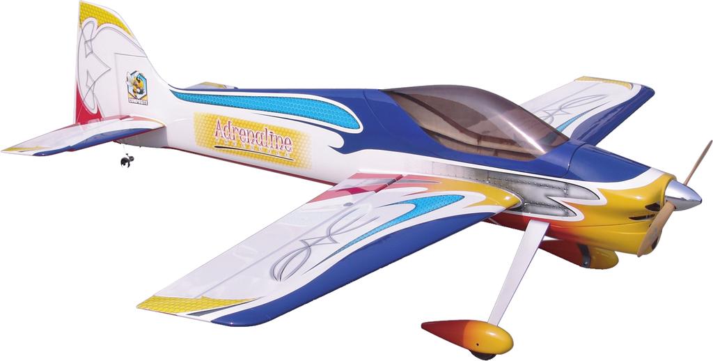 Adrenaline Specification: Length Wing Span Wing Area :70 mm(7") :70 mm(") :5. sq. dm 5.5 sq.