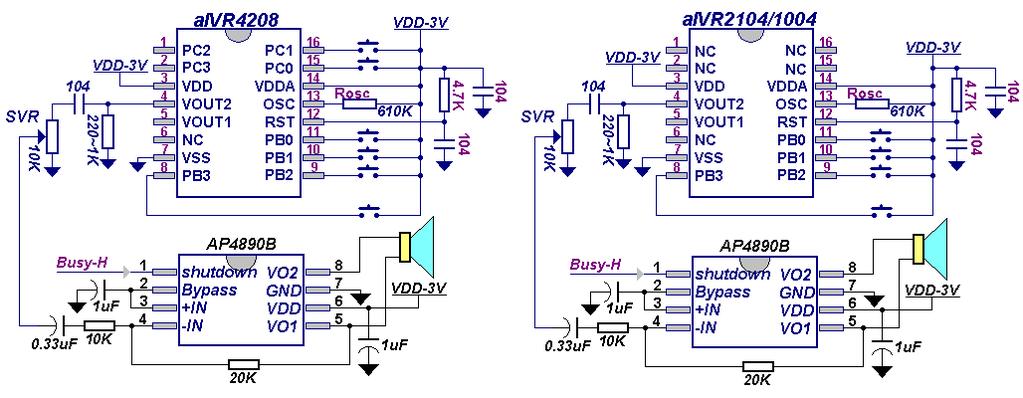 Application for VOICE OTP --- aivrxx series IC & SVR volume adjust : PS :