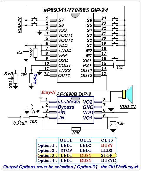 Application for VOICE OTP --- ap89xx series IC & SVR volume adjust
