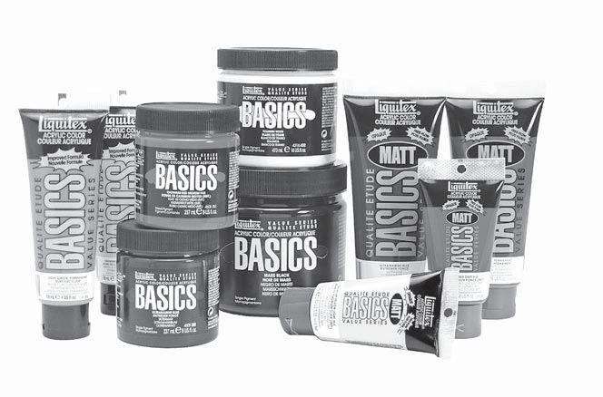 CHAPTER 3: LIQUITEX PRODUCTS / BASICS BASICS VALUE SERIES Developed for students and artists that need dependable quality at an economical price.