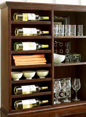 12) top: Why not display wine collections as accents?