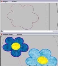 Select the placement line of one of the flowers, again using Color Film, right click on the color chip and select Ungroup.