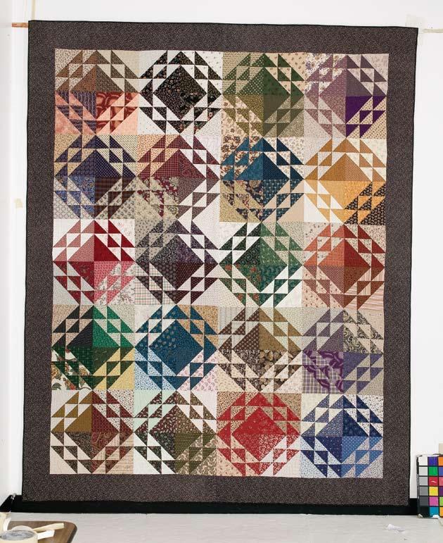 Designed by Elaine McGarry Finished Quilt Size 84½ x 102½ Number of Blocks and Finished Size 80 Ocean Waves Blocks 9 x 9 Skill Level ff Home Sweet Home For best use of fabric and minimal cutting, our