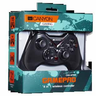 4 in 1 wireless controller XBOX ONE, PS3, PC, ANDROID CND-GPW8 5291485002701 This wireless gamepad is almost universal as it fits with the most popular modern gaming consoles.