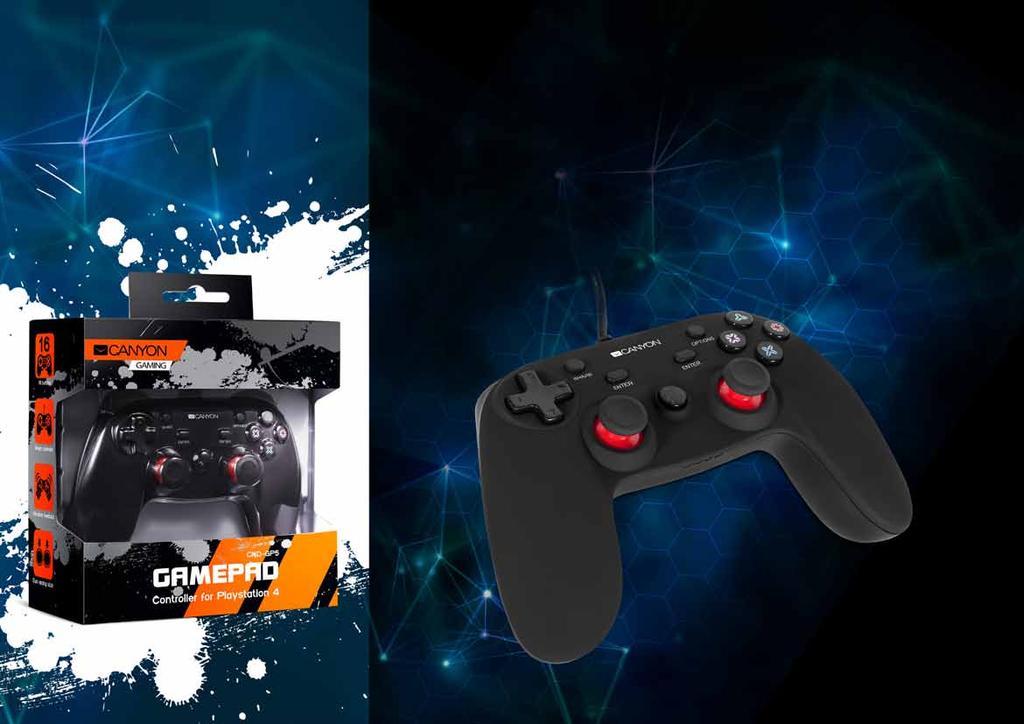 NOVELTY WIRED GAMEPAD FOR PS4 CND-GP5 5291485002053 This wired controller is made exclusively for Play Station 4 - the latest model of the legendary gaming console.
