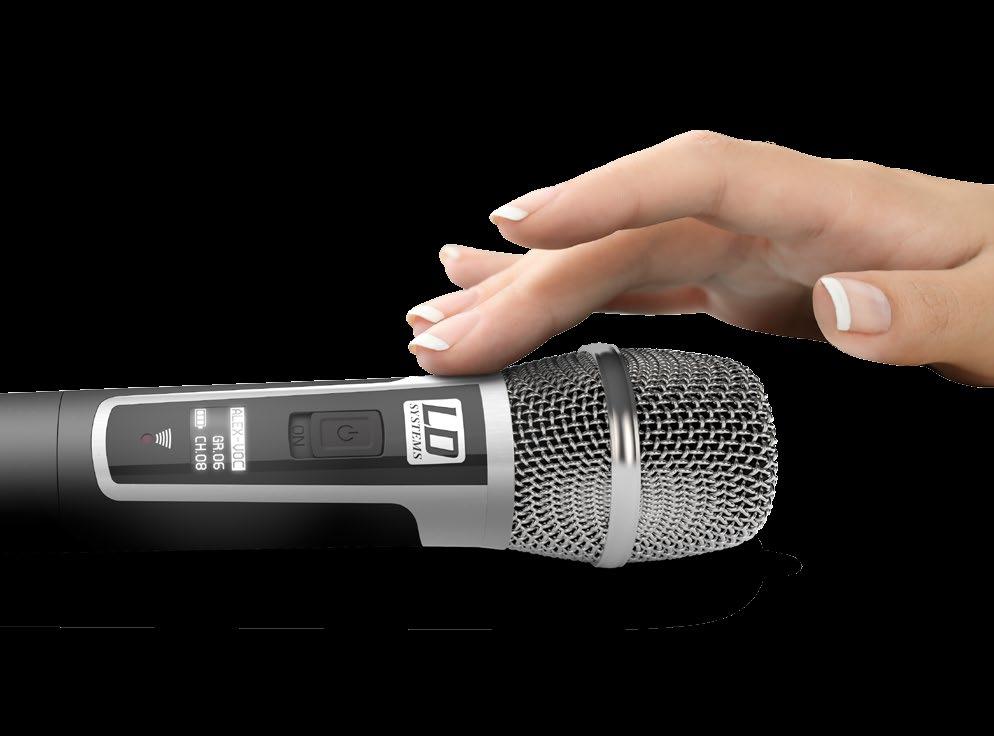 loving U. license free! INTERCHANGEABLE MIC HEADS Tune your handheld transmitter with interchangeable microphone heads!