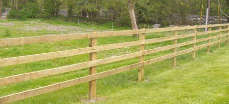 Pressure Treated Post & Rail This is the most popular type of