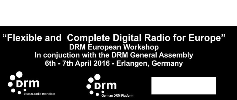 Technical parameters of DRM+ for all the VHF
