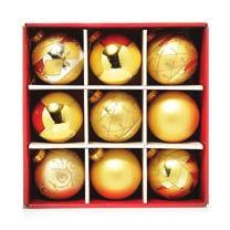 DELUXE GOLD GLASS BAUBLE PACK