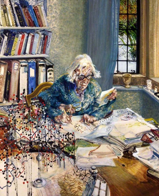 Dorothy Hodgkin, 1985 by Maggi Hambling Bobby Charlton by Peter Edwards oil on canvas, 1991 84 in. x 62 in. These portraits have much in common.