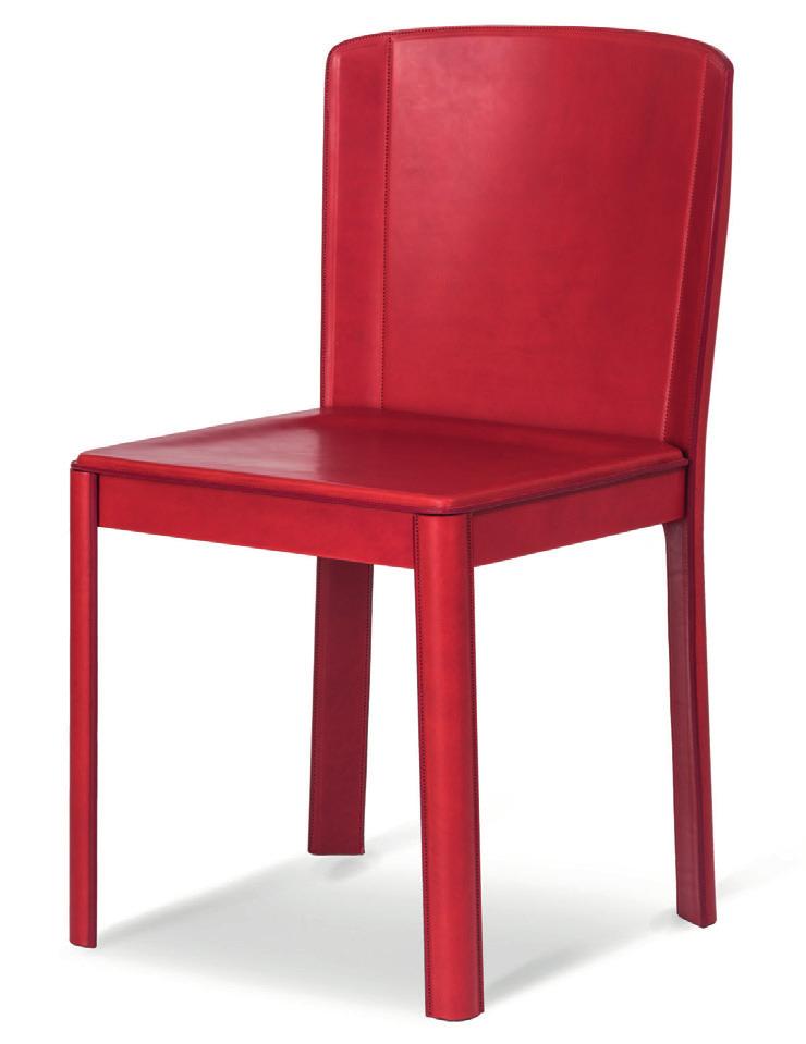 GIOTTO Giotto is a simple but very elegant chair. It features a 1cm air between the seat and the rounded legs, for a lighter look.