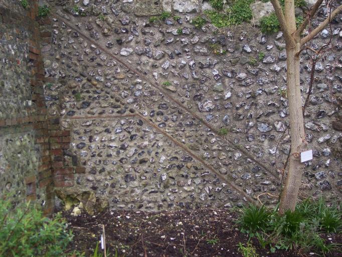 (Clue: There is a white material you find when you dig into the ground in Lewes including here at the Castle you can draw
