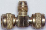 hex body MV-1428 MV-1438 Identical to above MV-1428 but TWO "in line" 1 /8" MPT male pipe MV-1438 MV-5044 1 /4" female flare SAE (swivel thumbscrew WITH