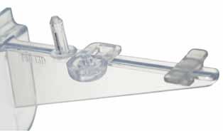 AP148 Clear button attaches through the fixture and into receptacle on the bracket.