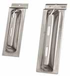 A1 A20 SLOTTED ADAPTOR BRACKETS Converts 40mm pitch slotted brackets into plank wall shelf brackets. AP837 2 slot AP838 3 slot Finishes: Chrome (C) or White (W).