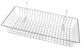 AP912 LONG WIRE BASKET May be supported from either