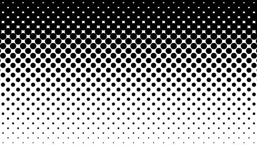 Dots may be large or small, closely spaced or more distant, but they are the same size in the area in which they are used.