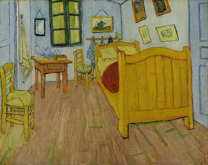 Bedroom at Arles On the left, by Vincent Van Gogh, (1888); on the right, by Lichtenstein (1992) Lichtenstein