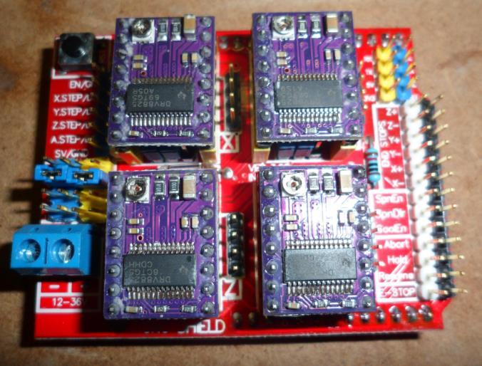 We will now do a power up and set the stepper drivers up before installing anything in the electronics enclosure or plugging in any motors.