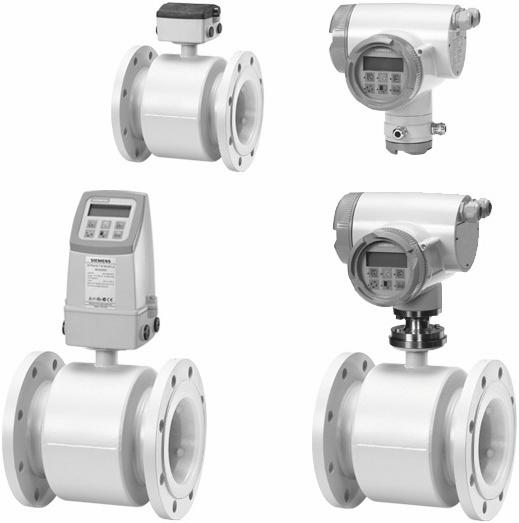 Siemens AG 201 Flow sensor MAG 100 P Overview Mode of operation The flow measuring principle is based on Faraday s law of electromagnetic induction according to which the sensor converts the flow
