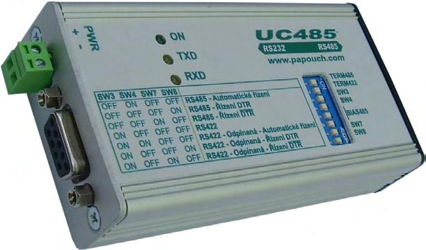 RS232 <> RS485/422 RS232 to RS485 or RS422 line converter with isolation >>> Distribucion: ER-Soft, S.